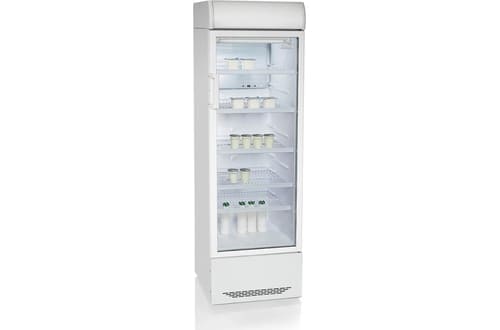 Холодильный шкаф 300 л Бирюса в аренду, с рекламной панелью, витринный