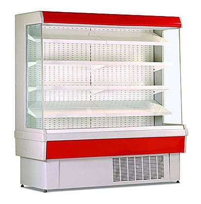 Холодильная горка Гольфстрим 120 ПВС в аренду, пристенная, среднетемпературная, гастрономическая