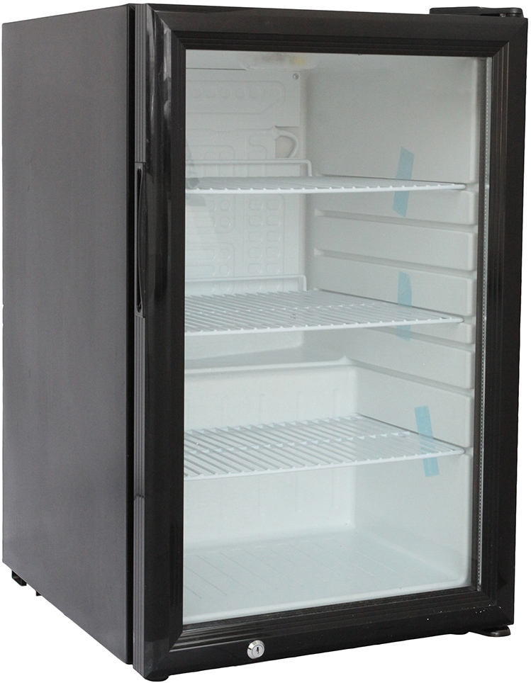 Холодильник барный Viatto S70 в аренду, black, витринный