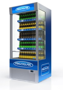 Холодильная горка Frigoglass OPL HC в аренду открытая, 770 л, среднетемпературная, открытая